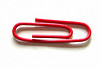 One red paperclip